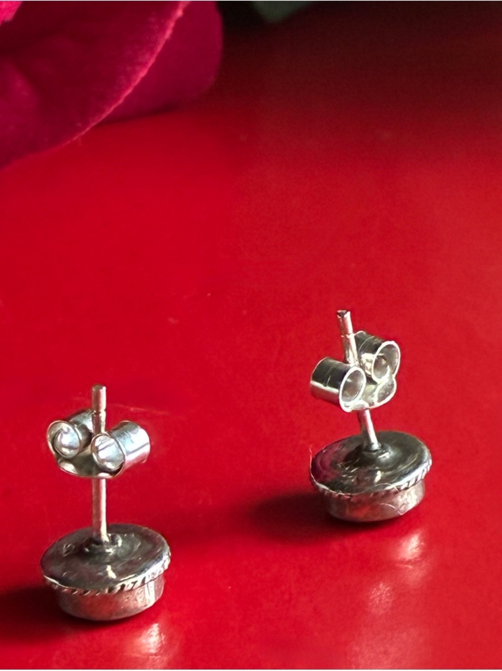 925 Silver Earrings,Sterling Silver Blue Gemstone Stud Earrings - Unbranded - Picture 3 of 6
